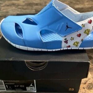 Jordan Kids Blue and White Sandals